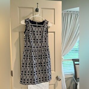 Brooks Brothers Navy and White Dress Size 0